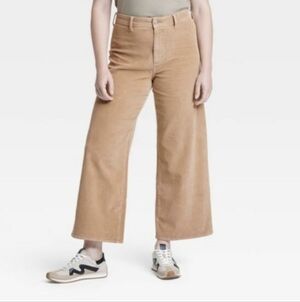 Universal Thread Sailor Wide Leg Tan Corduroy Wide-Leg Pants Size 14R